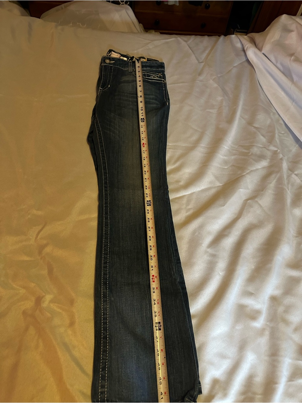 Harley-Davidson Blue Embroidered Pocket Women’s Jeans - Picture 9 of 10